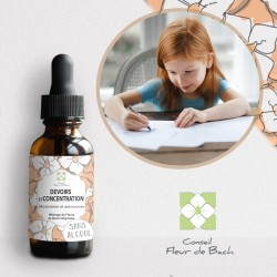 Fleurs de Bach Devoirs et Concentration- Motivation  et Concentration