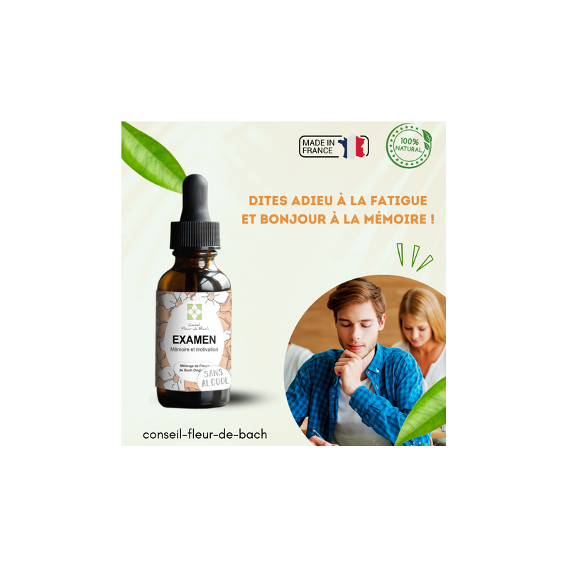 Examens et stress aidez vous des  fleurs de Bach pour garder confiance