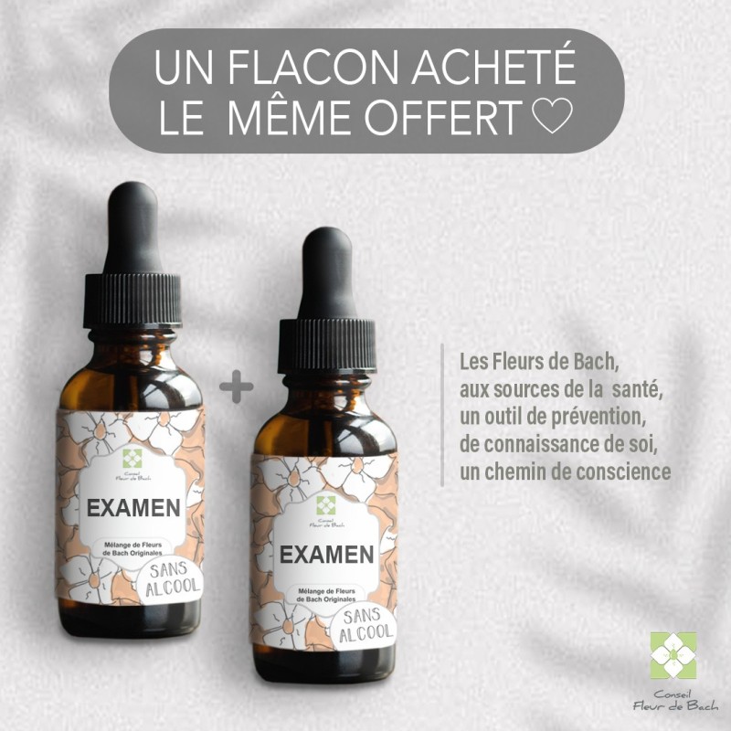 Examens et stress aidez vous des  fleurs de Bach pour garder confiance