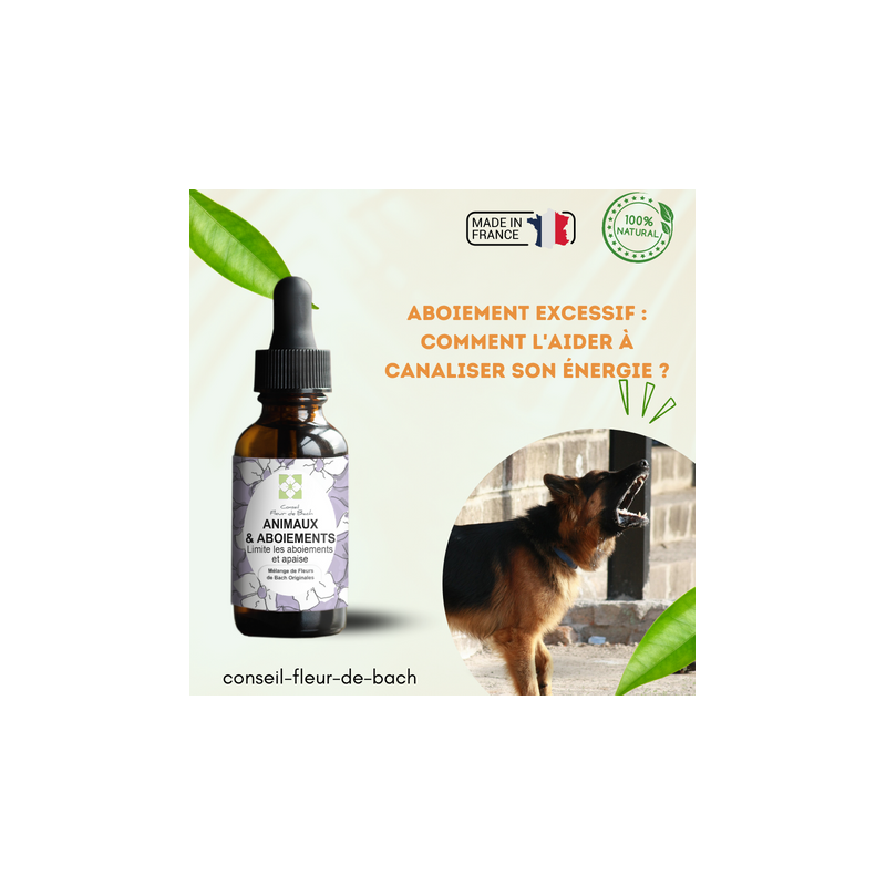 Mélange Fleurs de Bach Aboiements Excessifs pour les Chiens