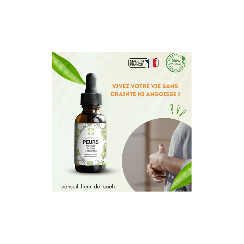 Mélange Fleurs de Bach® Original - « Peur » vous aide à maîtriser et libérer vos peurs