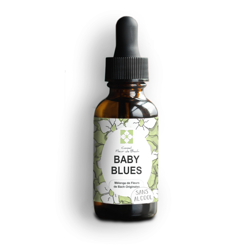 Fleur de Bach Baby Blues un mélange naturel pour l'après grossesse