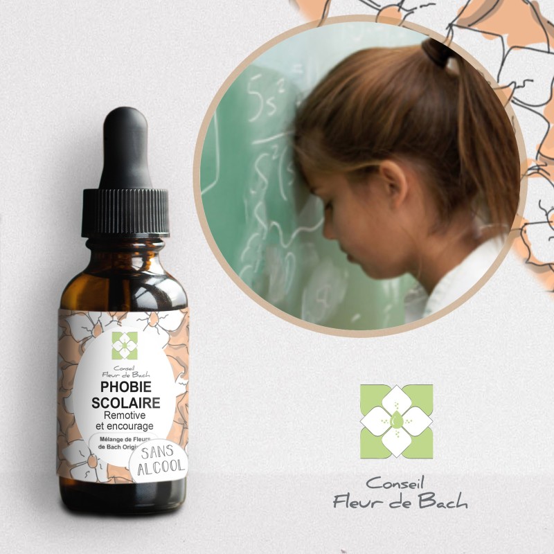 Mélange Fleurs de Bach® Original - « Phobies scolaires » pour enfant (sans alcool) Mélange Fleurs de Bach® Original - « Phobies scolaires » pour enfant (sans alcool)