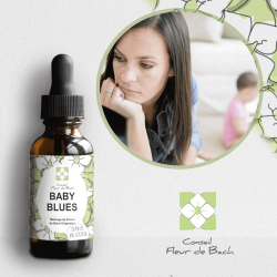 Fleur de Bach Baby Blues un mélange naturel pour l'après grossesse