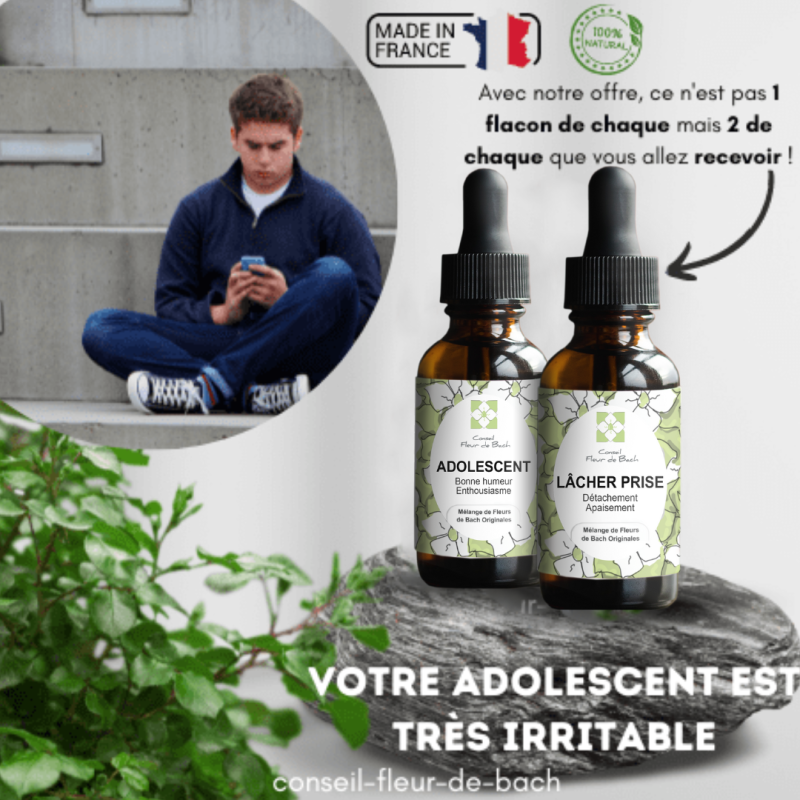 Votre Adolescent est très irritable !!! Conseil fleur de Bach