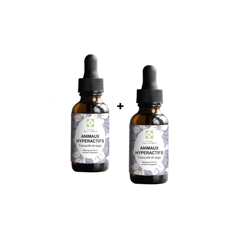 Fleurs de Bach Animaux Hyperactifs un mélange Efficace et Naturel