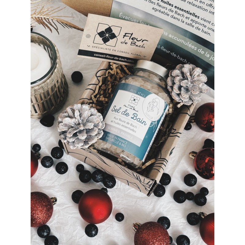 Sel de bain aux fleurs de Bach et aux Huiles essentielles - Sommeil BIO