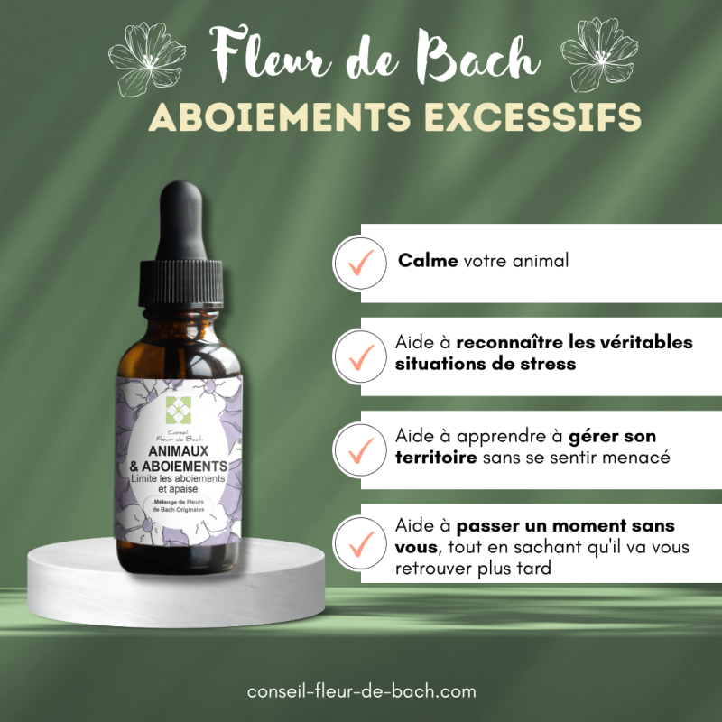 Mélange Fleurs de Bach Aboiements Excessifs pour les Chiens