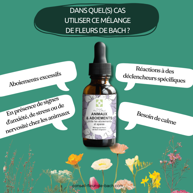 Mélange Fleurs de Bach Aboiements Excessifs pour les Chiens