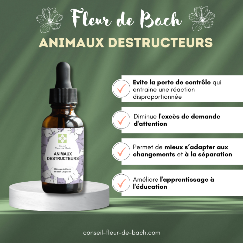 Fleurs de Bach Animaux Destructeurs