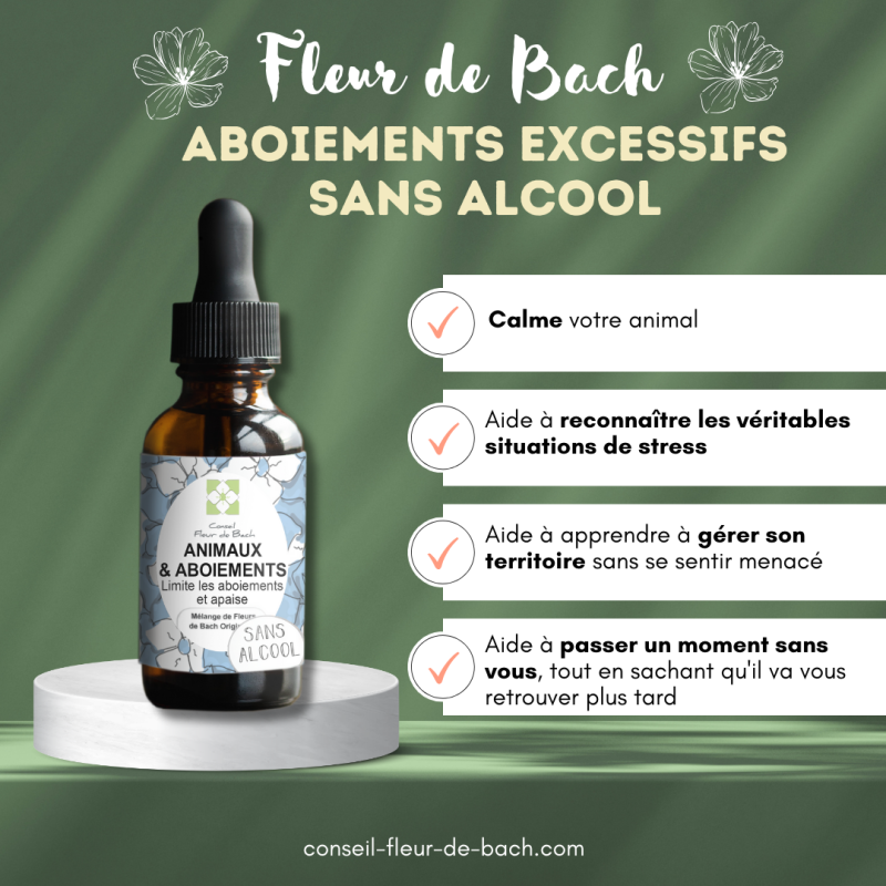 Mélange Fleurs de Bach Aboiements Excessifs SANS ALCOOL