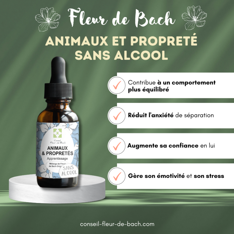 Fleurs de Bach Animaux et Propreté un moyen naturel de le rendre Propre