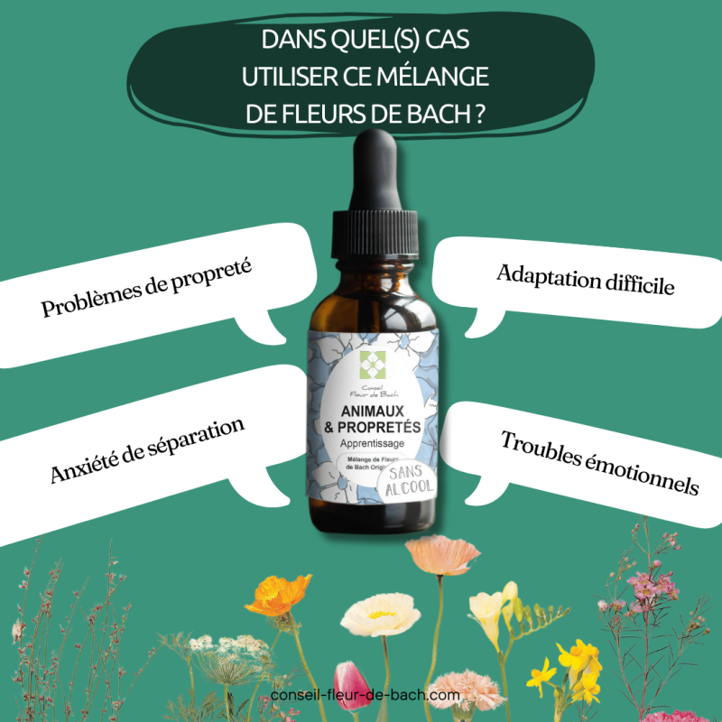 Fleurs de Bach Animaux et Propreté un moyen naturel de le rendre Propre