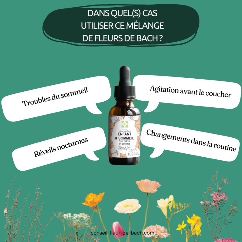 Fleurs de Bach Enfants et Sommeil SANS ALCOOL - Comment avoir un sommeil paisible