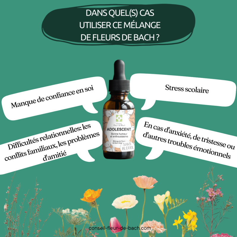 Fleur de Bach Adolescent pour Aider les jeunes dans leurs transitions