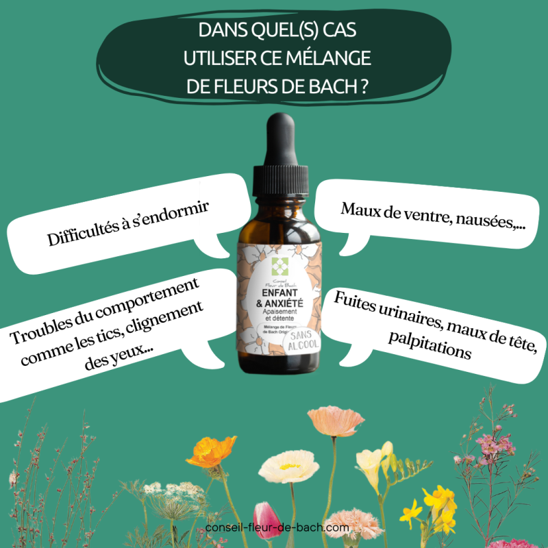 Fleurs de Bach Enfant et Anxieté - Calmer ses peurs et ses angoisses