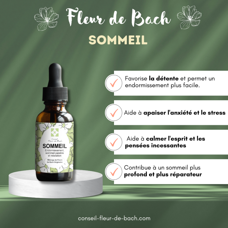 Fleurs de Bach Sommeil pour en finir avec les Insomnies et les Nuits Agités