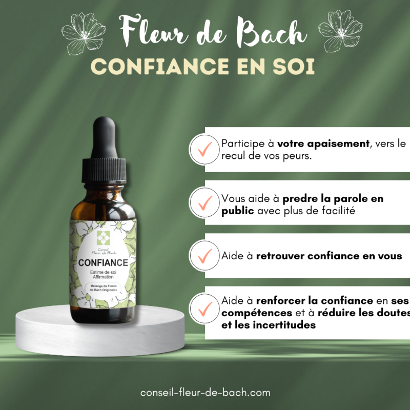 Fleur de Bach confiance en soi- Une aide efficace et 100% naturelle