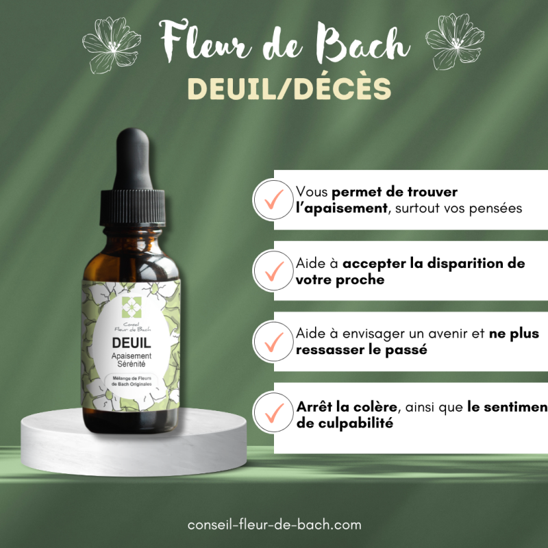 Fleurs de bach Deuil-Décès pour vous aider à passer cette étape