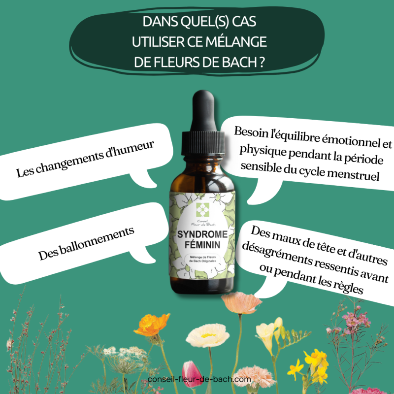 Syndromes prémenstruels avec les fleurs de Bach par Angelique Pobanz