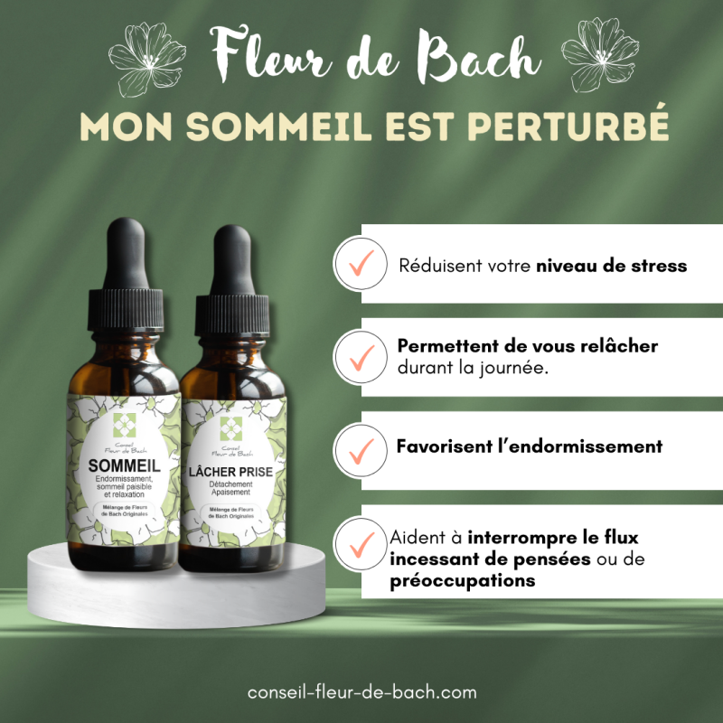 Mon sommeil est perturbé, je m'endors difficilement et me réveille dans la nuit