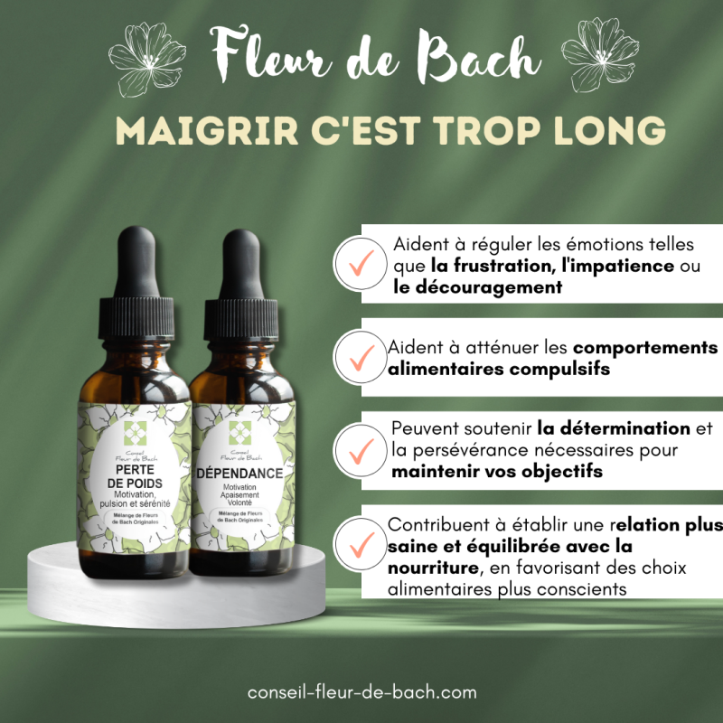 Je voudrais perdre du poids, mais il faut que ça aille vite - Conseil fleur de Bach vous aide