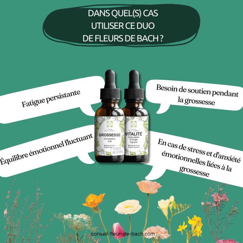 Vous êtes enceinte et un peu inquiète - Conseil fleur de Bach