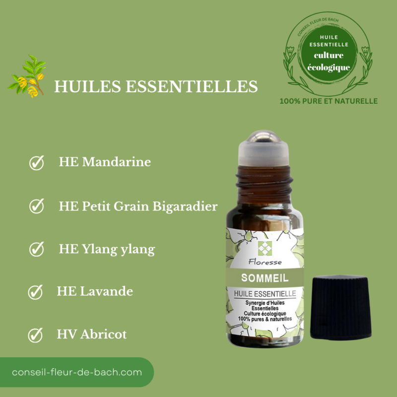 Huiles Essentielles en mélange pour le sommeil en Roll-on- Mieux dormir