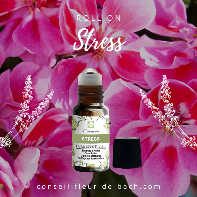Mélange d'huiles essentielles pour le stress  en Roll-on- SOS idéal