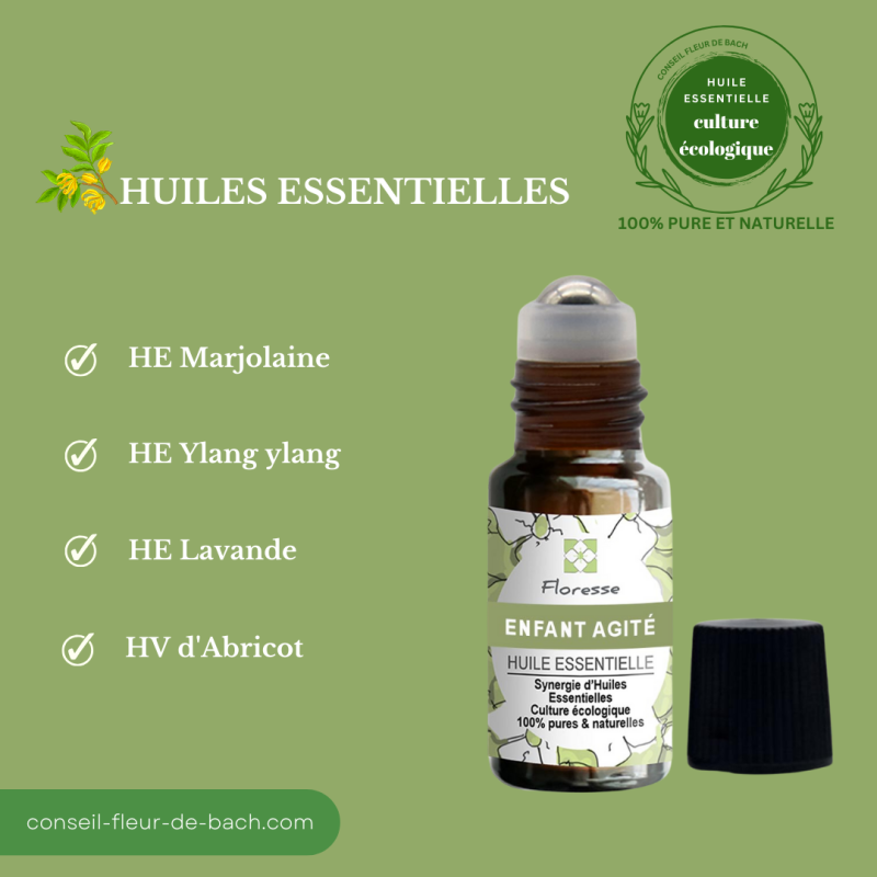 Huiles Essentielles pour enfants Hyperactifs - Nerveux en Roll-on
