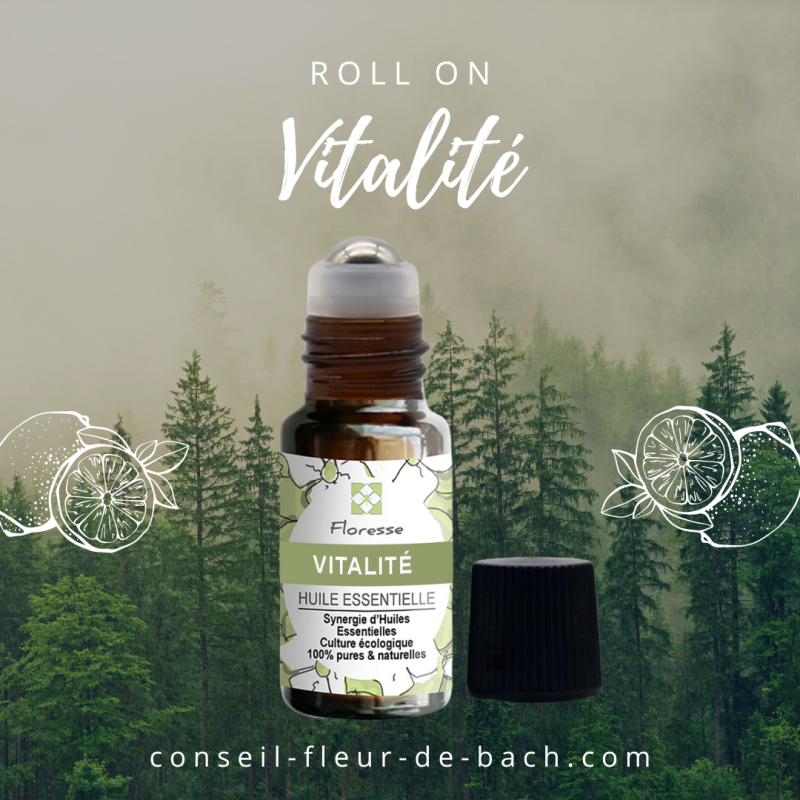 Roll-on d'huiles essentielles Vitalité - Energie assuré