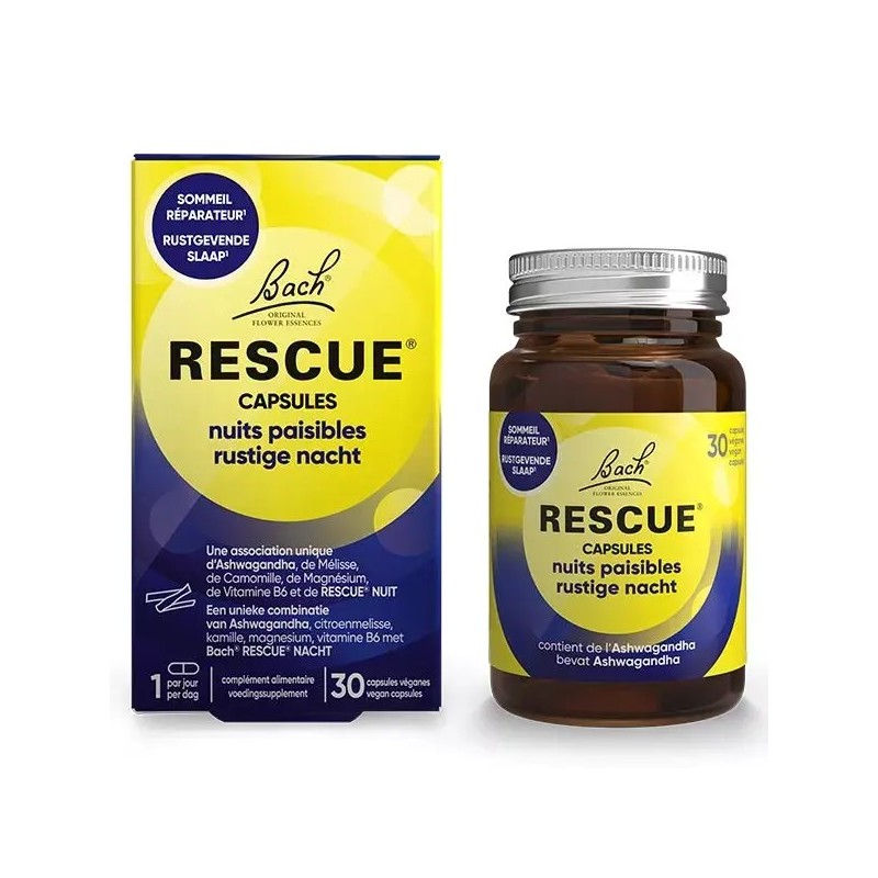 RESCUE® Capsules Nuits Paisibles 30 unités RESCUE® Capsules Nuits Paisibles 30 unités