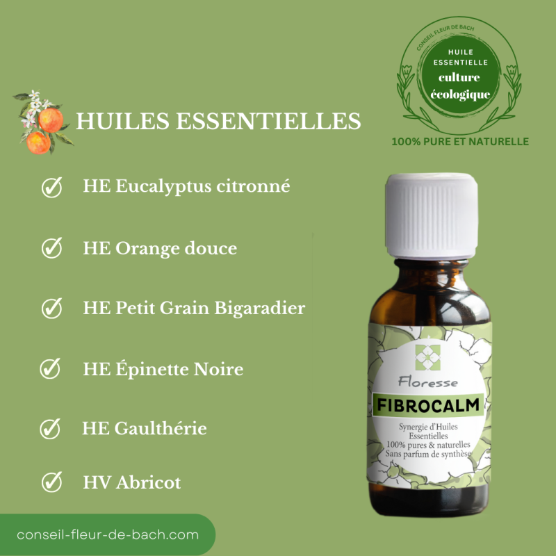 FLORESSE - Fibromyalgie - Le mélange d'huiles essentielles conseillés