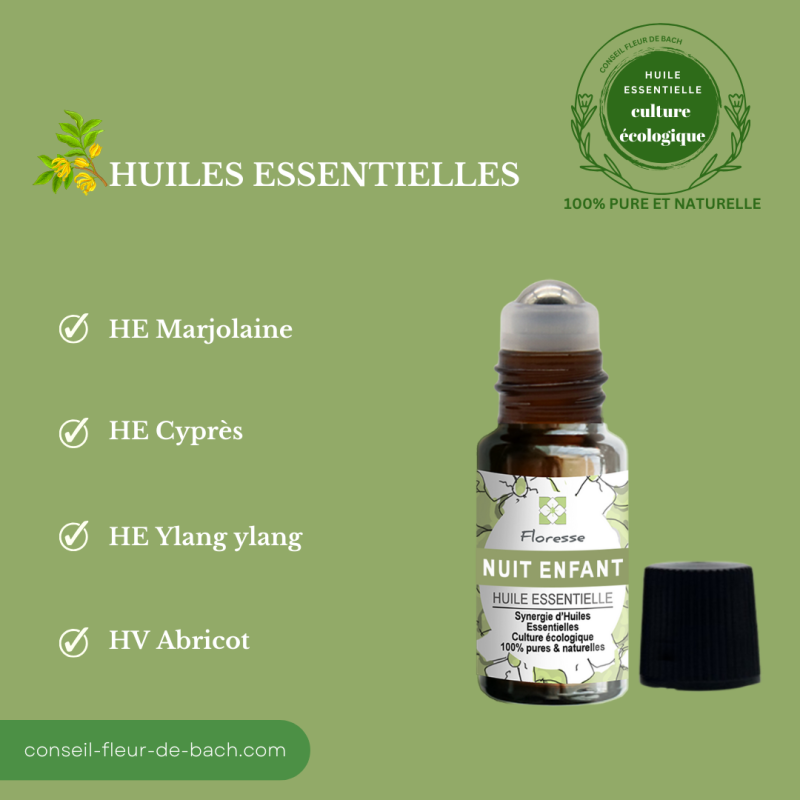 Mélange d'Huiles Essentielles en Roll-on pour régler les problèmes de l'énurésie