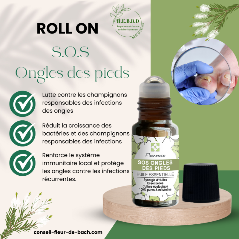 Stop aux mycoses des ongles grâce aux huiles essentielles en Roll-on Stop aux mycoses des ongles grâce aux huiles essentielles en Roll-on