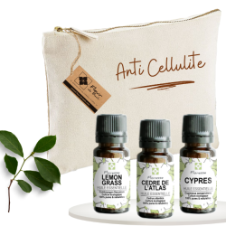 Pack « Stop Cellulite »  Huiles essentielles  & 1 Huile Végétale