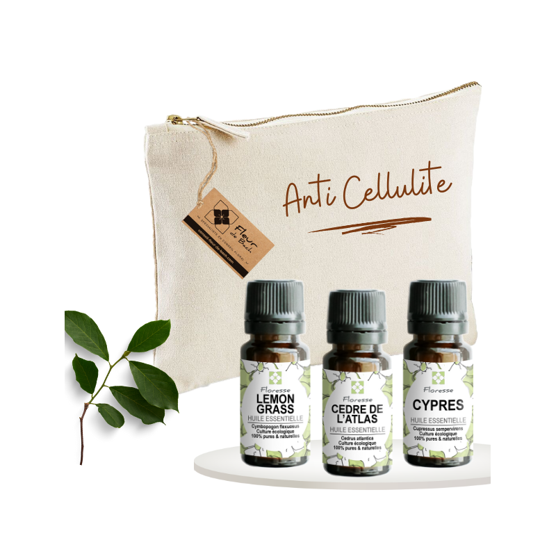 Pack « Stop Cellulite » Huiles essentielles & 1 Huile Végétale Pack « Stop Cellulite » Huiles essentielles & 1 Huile Végétale