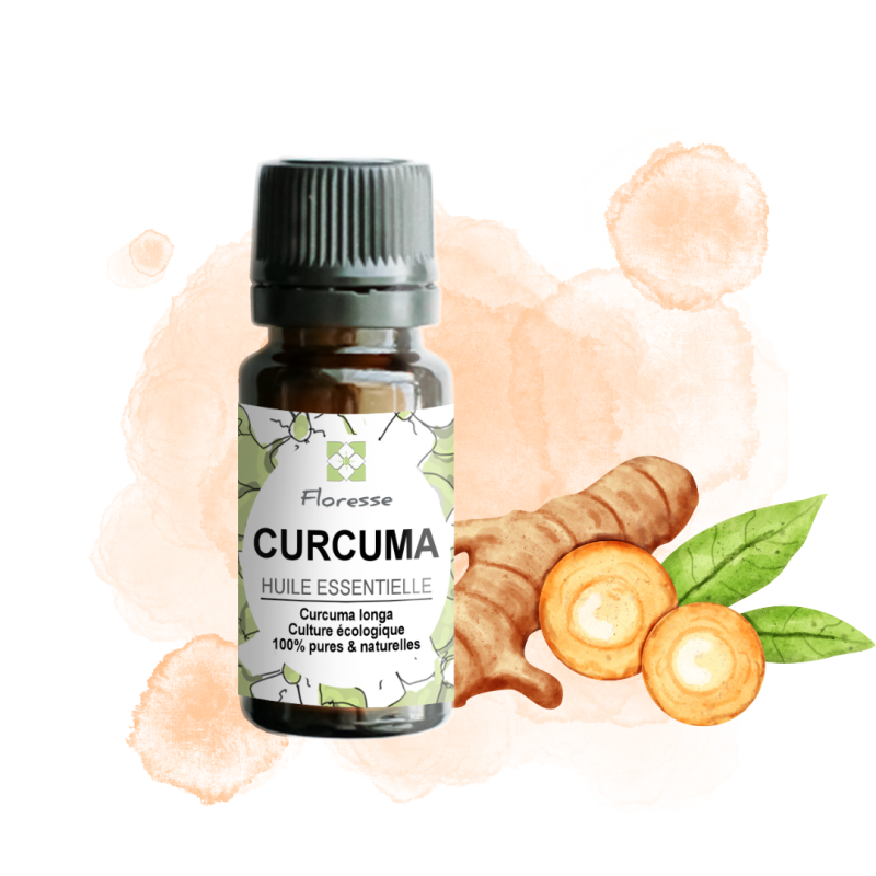 Huile Essentielle de curcuma -100% Pure, Naturelle, Intégrale.
