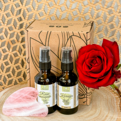 PEAUX LUMINEUSE - DUO HUILES VEGETALES + GUA SHA
