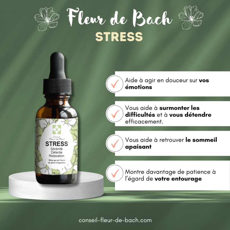 Fleur de Bach Stress- Apaisez et gérez votre stress naturellement