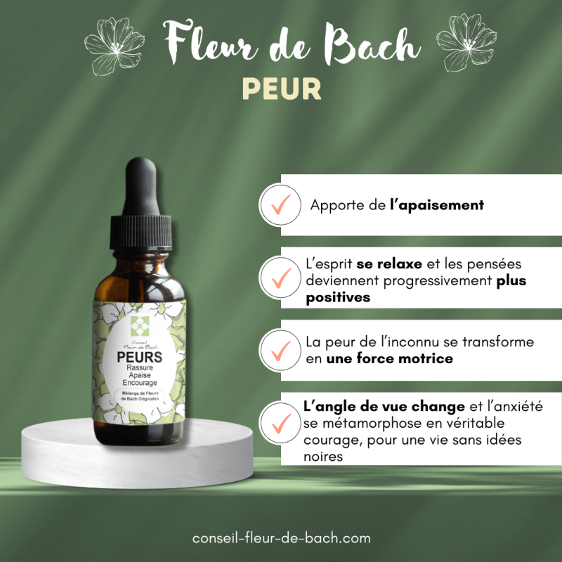 Mélange Fleurs de Bach® Original - « Peur » vous aide à maîtriser et libérer vos peurs